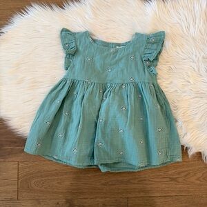 Cat & Jack Teal Ruffle Sleeve Top